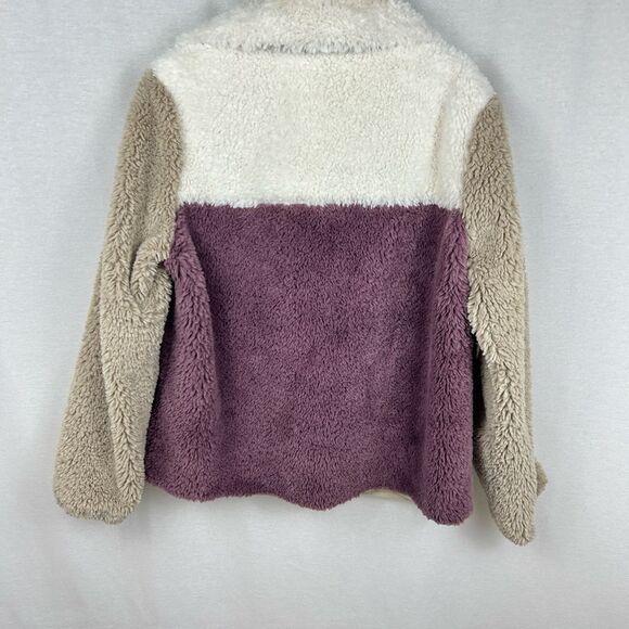 Tribal brand Front zip color block Sherpa jacket/sweatshirt - Picture 6 of 12